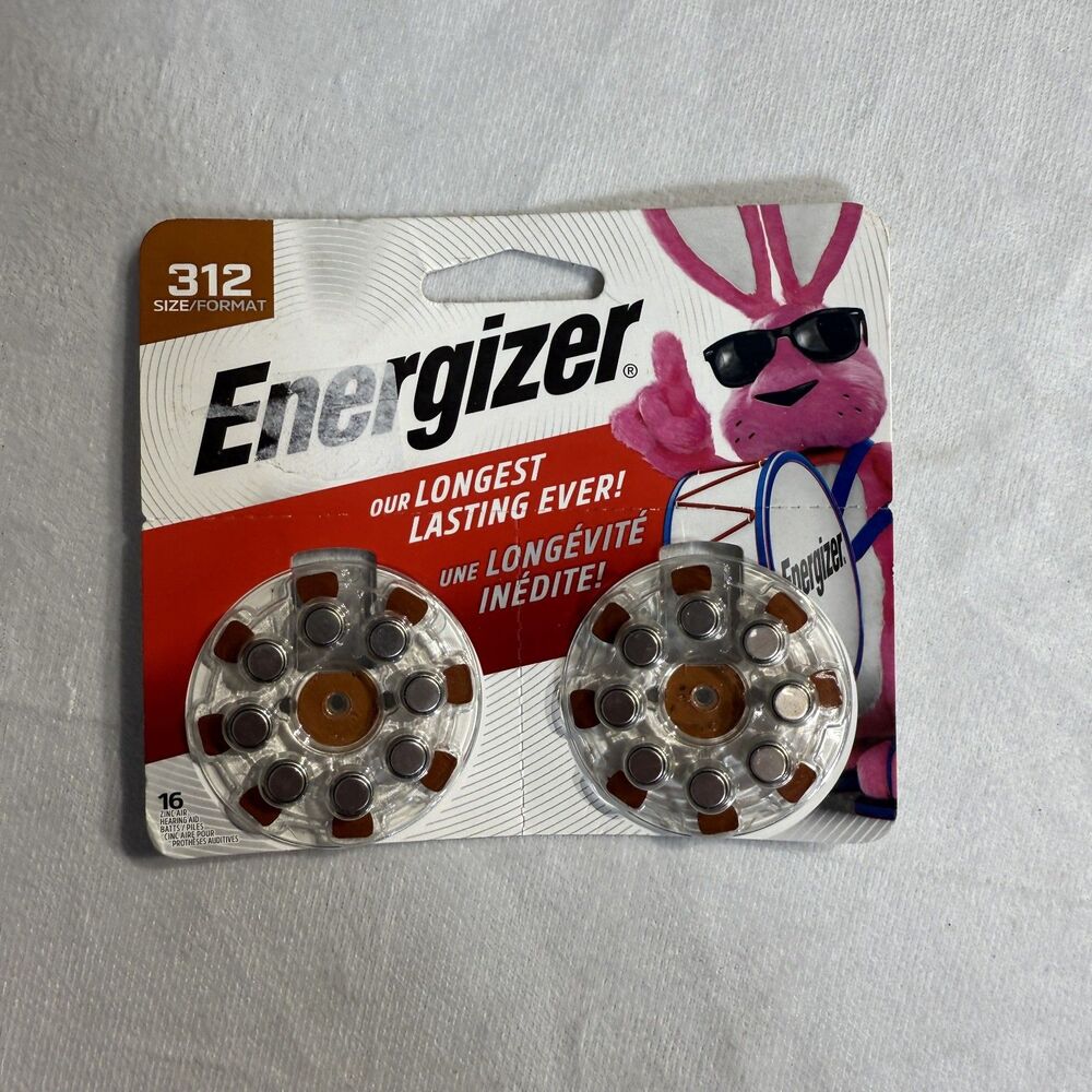 RAYOVAC (16-Pack) Sz 312 Made in USA (16) Hearing Aid Batteries NEW